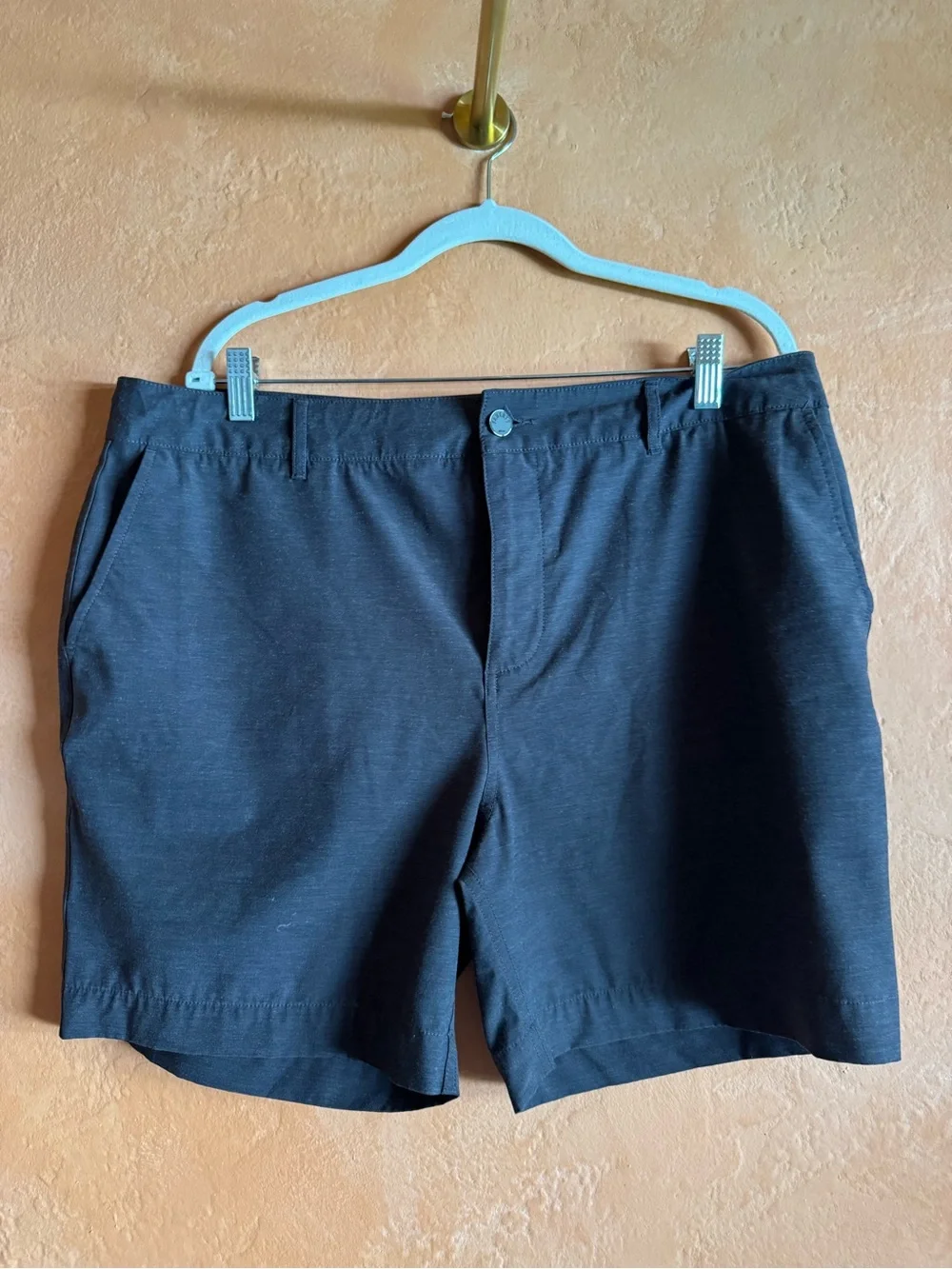 Faherty All Day Hybrid Performance Shorts Heathered Charcoal Size 36